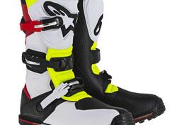 Stivali cross Alpinestars Tech T Bianco Rosso Gial