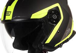 Casco jet Origine Palio 2.0 Techy Nero Giallo Fluo 