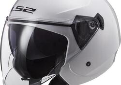 Casco jet LS2 OF573 TWISTER II SINGLE MONO Bianco