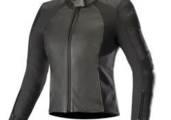 Giacca moto donna pelle Alpinestars VIKA v2 Nero