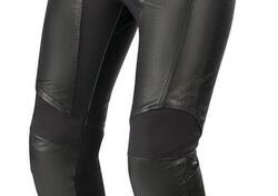 Pantaloni moto donna pelle Alpinestars VIKA v2 Ner