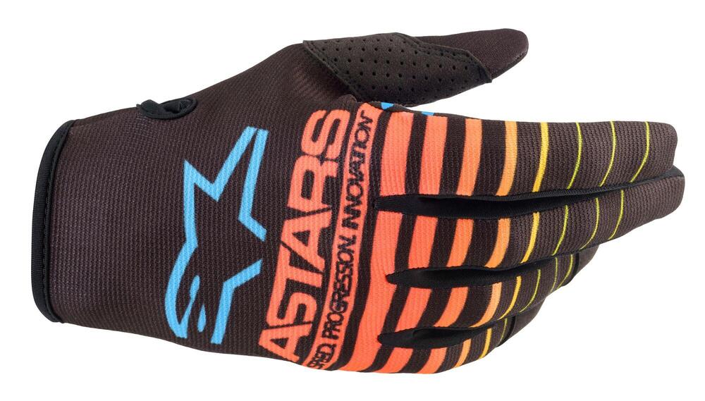 Guanti cross bambino Alpinestars RADAR Nero Giallo