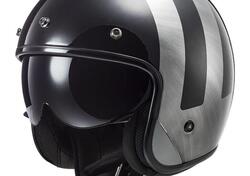 Casco Jet LS2 OF601 Bob 2 Lines nero jeans