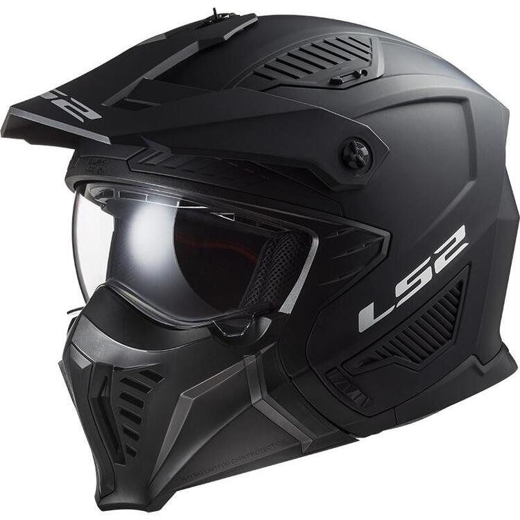 Casco modulare LS2 OF606 DRIFTER SOLID Nero ECE 22