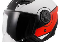 Casco Jet LS2 OF616 Airflow 2 Cover bianco rosso o