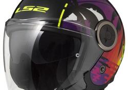 Casco Jet LS2 OF620 Classy Palm nero