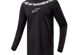 Maglia cross Alpinestars FLUID GRAPHITE JERSEY Ner