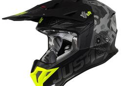 Casco cross Just1 J39 Kinetic Camo Giallo Fluo Ros