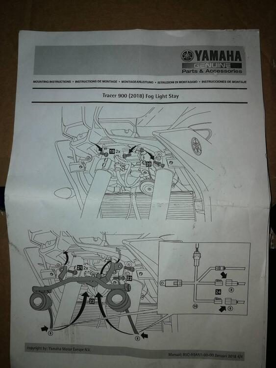 Vendo Kit luci antinebbia LED originali Yamaha (4)