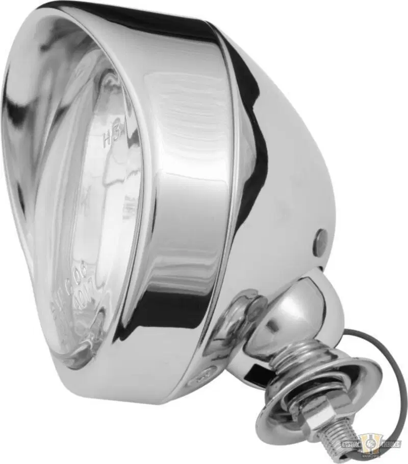 Faro anteriore 3 1/2" omologato con visiera cromat 