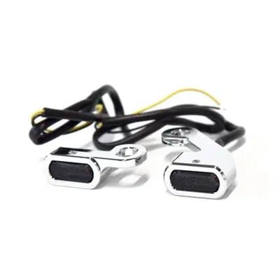 Frecce cromate con lenti fume' omologate a LED per 