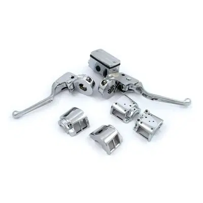 Kit comandi manubrio cromati per disco doppio da 3 