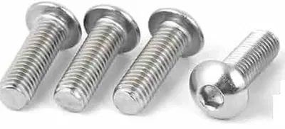 Kit 4 viti bombate in pollici per fissaggio schien 