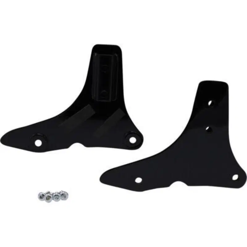 Piastre nere per schienalino Sissy Bar fisso per T Drag Specialties