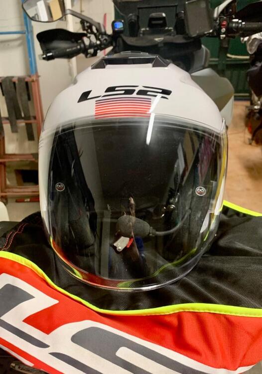 Casco jet LS2 Infinity ( fibra) con interfono Sena