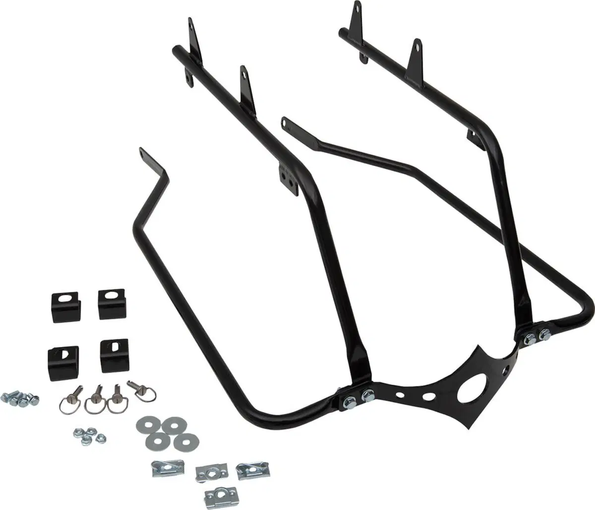 Kit supporti neri per borse rigide per Softail Fat 