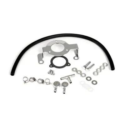 Supporto carburatore e sfiati testate cromato Per 