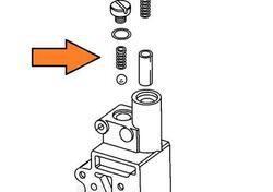 Molla pompa olio (ceck valve) Rif OEM 26262-80 S&S 