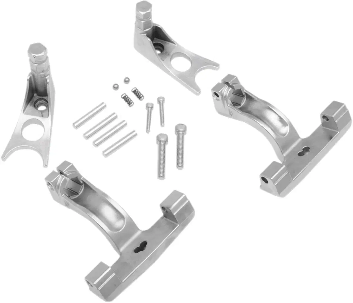 Kit Supporti cromati per pedane passeggero per Sof Drag Specialties