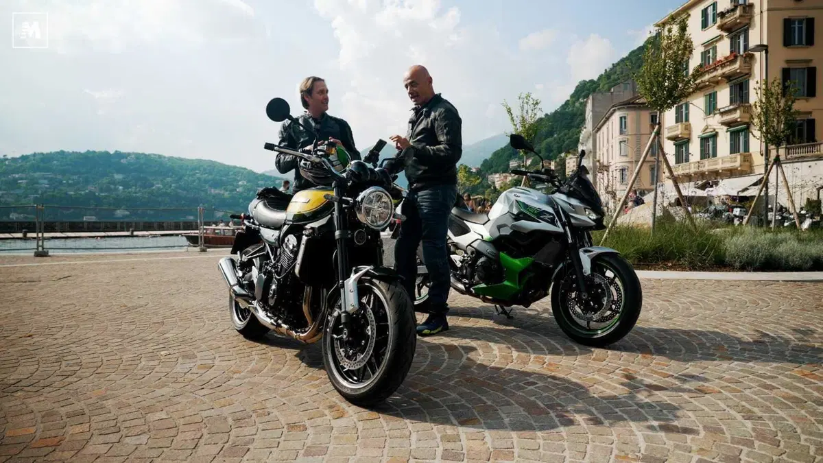 Kawasaki oggi: un giorno speciale con la Z900RS e la Z7 Hybrid insieme a Enrico Bessolo