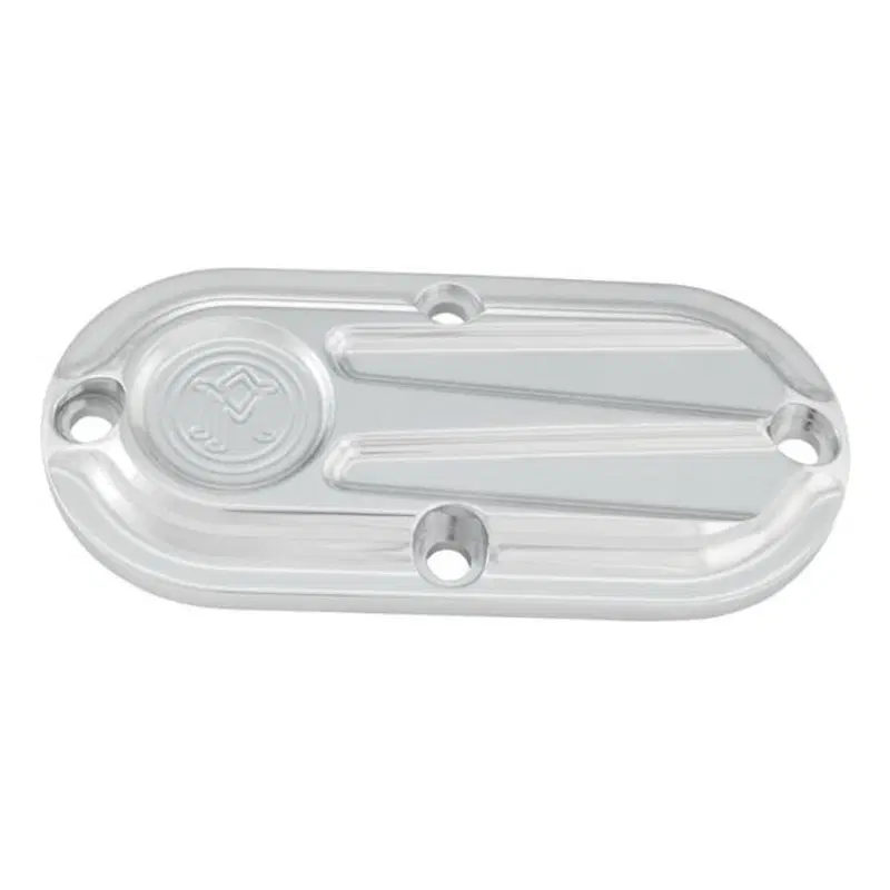 Coperchio ispezione PM Scallop cromato Per FL e FX Performance Machine