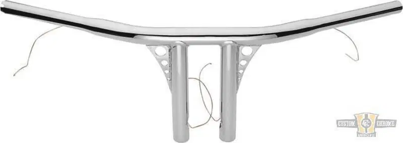 Manubrio T Bar dritto 1-1/4" alt 8" Cromato, per A Santee