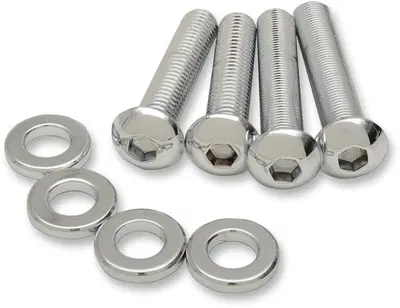 Bulloni cromati fissaggio ammortizzatori per Sport Drag Specialties