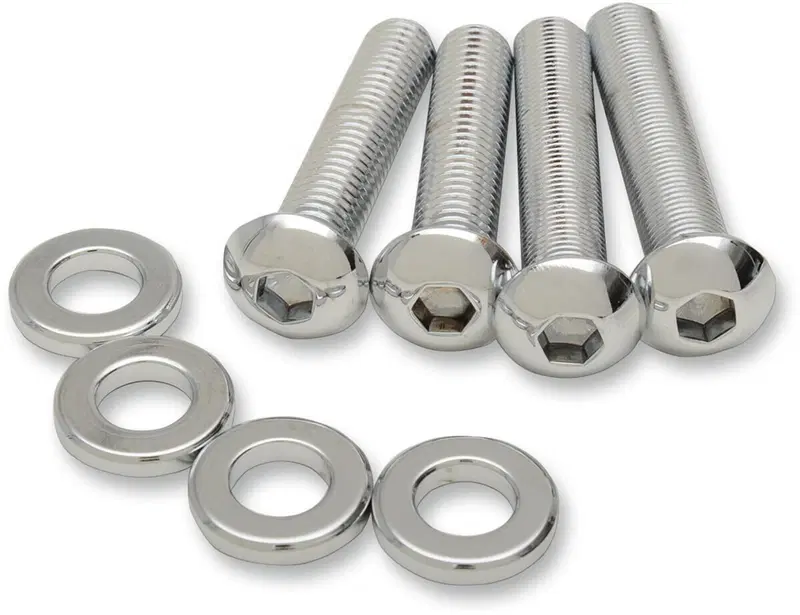 Bulloni cromati fissaggio ammortizzatori per Sport Drag Specialties