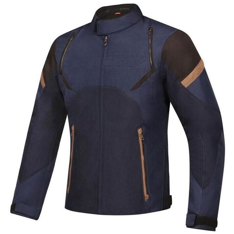 Giacca moto Ixon STRIKER RETRO Nero Navy Marrone