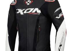 Giacca moto pelle Ixon Vortex 3 Nero bianco