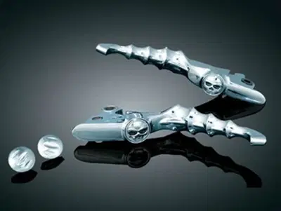 Leve freno e frizione cromate Zombie per Touring d 