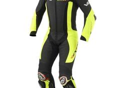 Tuta moto pelle intera Ixon VORTEX 3 Nero Giallo F