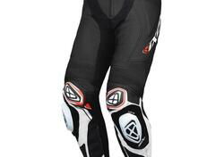 Pantalone moto pelle Ixon VORTEX 3 PT Nero bianco