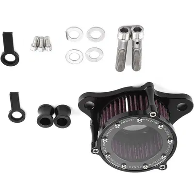 Filtro aria Turbo replica nero Per Sportster dal 1 Rough Crafts