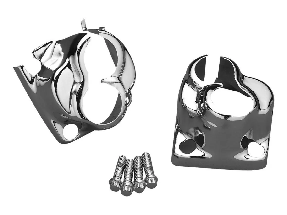 Coperchi blocchetti punterie cromati per FXR, Dyna 