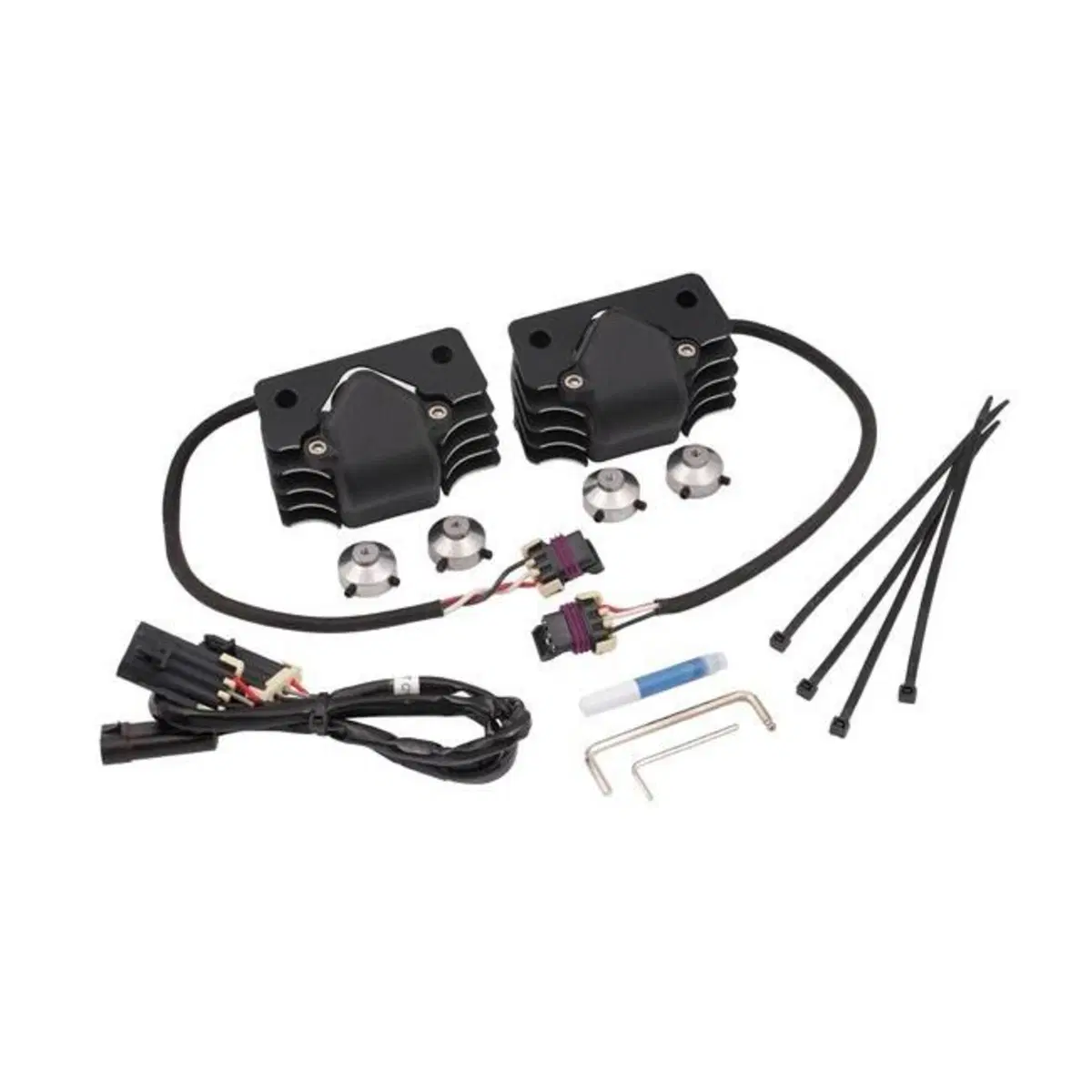 bobine Accel Stealth Supercoils nero con alette lu