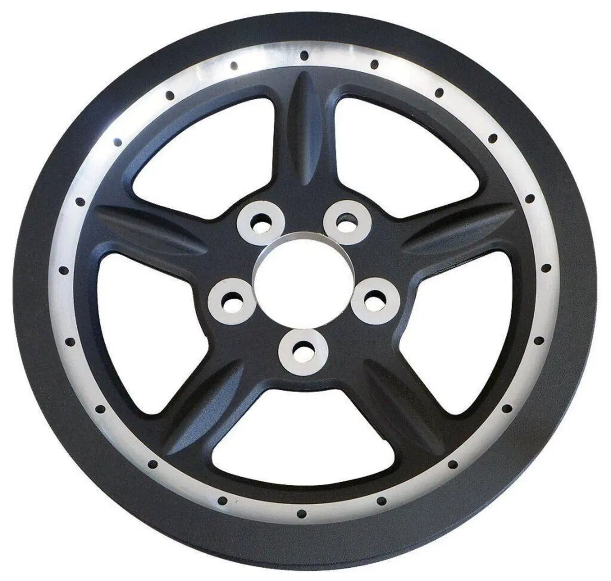 Puleggia posteriore nera 68 denti larga 1-1/8” per Zodiac