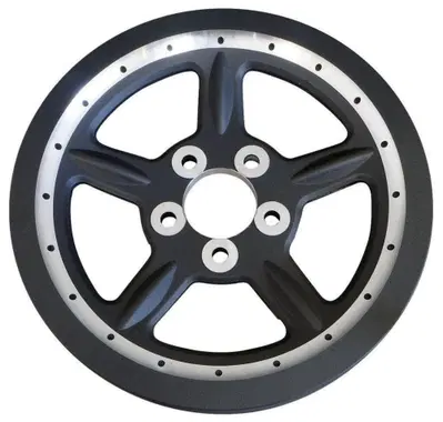 Puleggia posteriore nera 68 denti larga 1-1/8&rdquo; per Zodiac