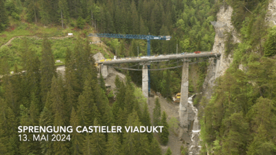 Svizzera: il ponte va gi&ugrave; con la dinamite, ma senza permesso