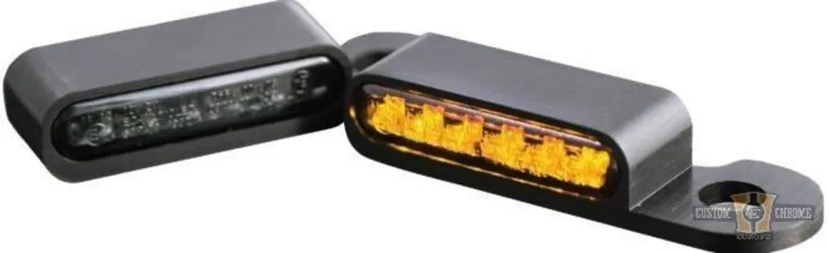 Frecce anteriori LED Omologate nere Heinz Bikes so 