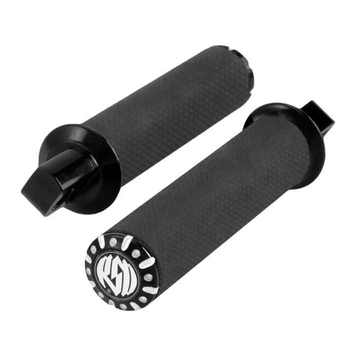 Pedaline RSD Chrono nere e cromate con adattatore 