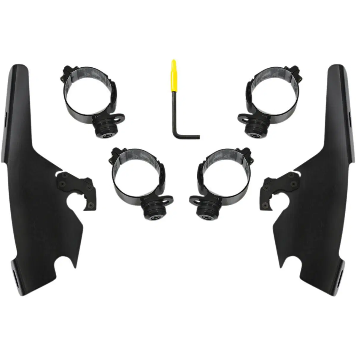 kit sgancio rapido nero per Batwing Memphis Shades 