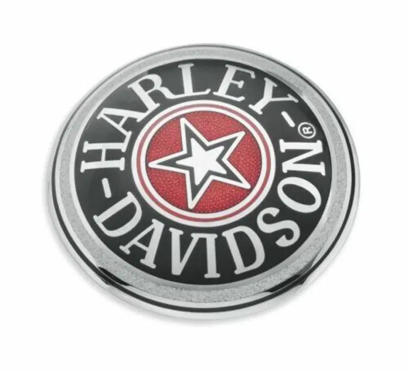 Copri tappo serbatoio benzina HD Star cromo rosso 