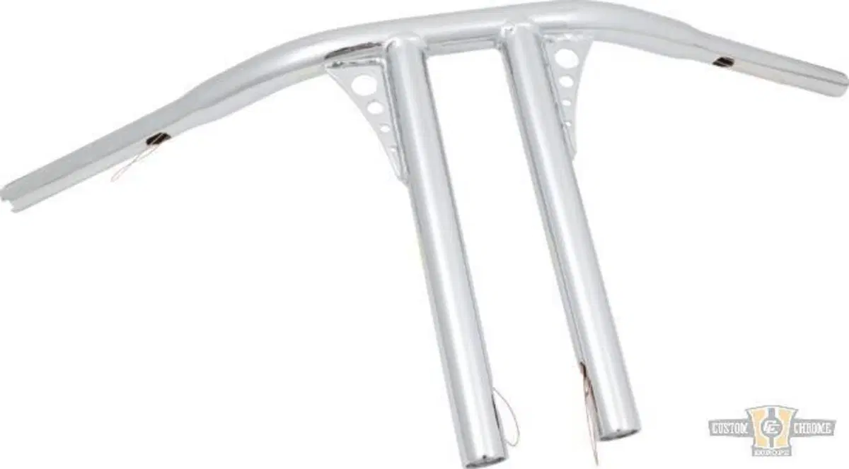 Manubrio T Bar dritto 1-1/4" alt 12" Cromato, per Santee