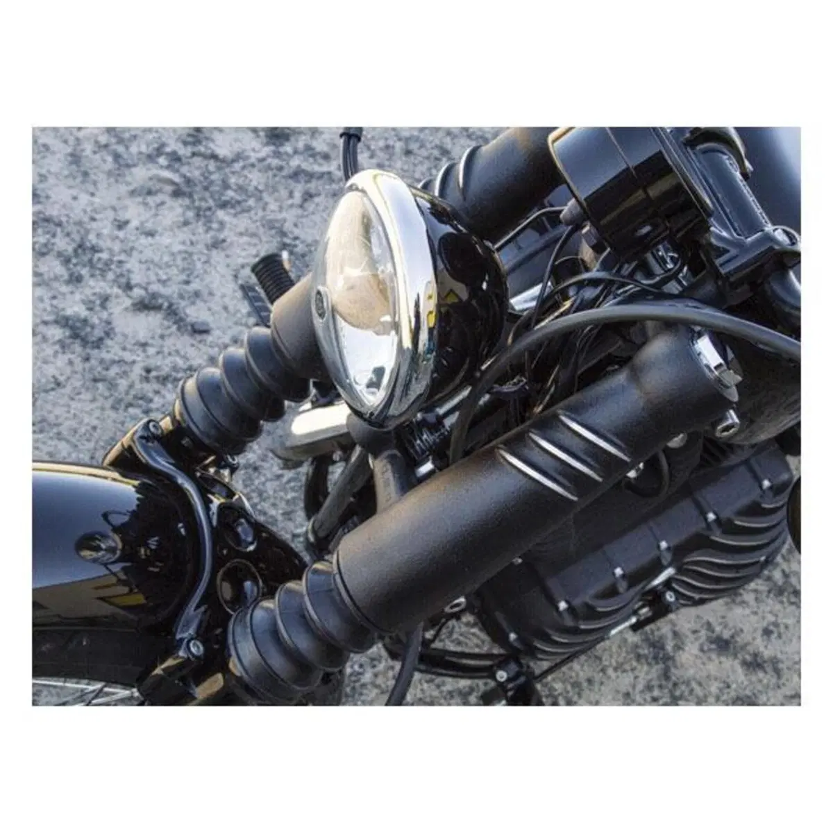 Piastre nere cut corte EMD Per Softail e Dyna dal