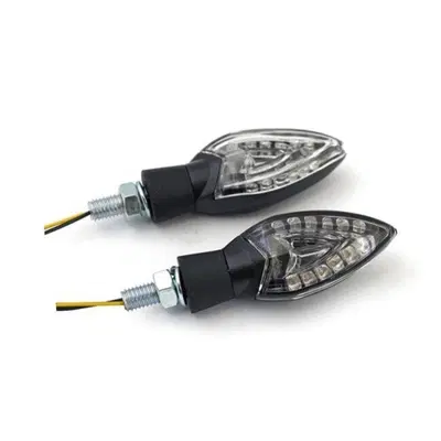 Frecce a led Spades nere lenti fum&egrave; omologate Moto 