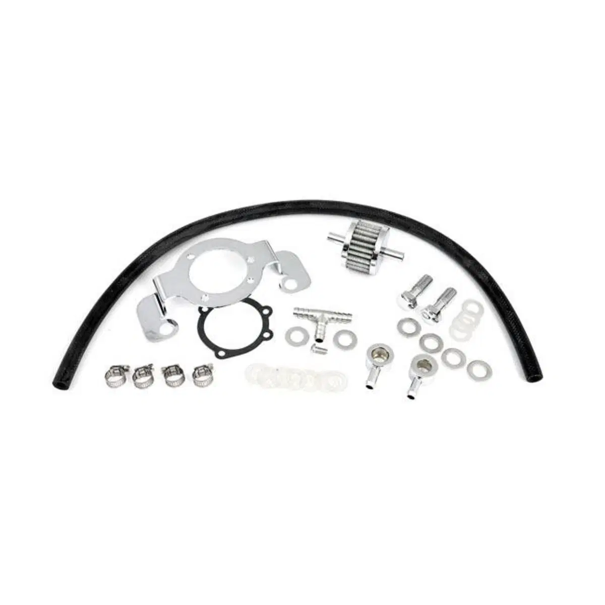 Supporto carburatore e sfiati testate cromato Per 