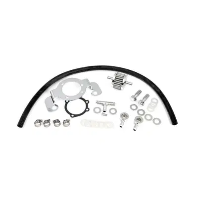 Supporto carburatore e sfiati testate cromato Per 