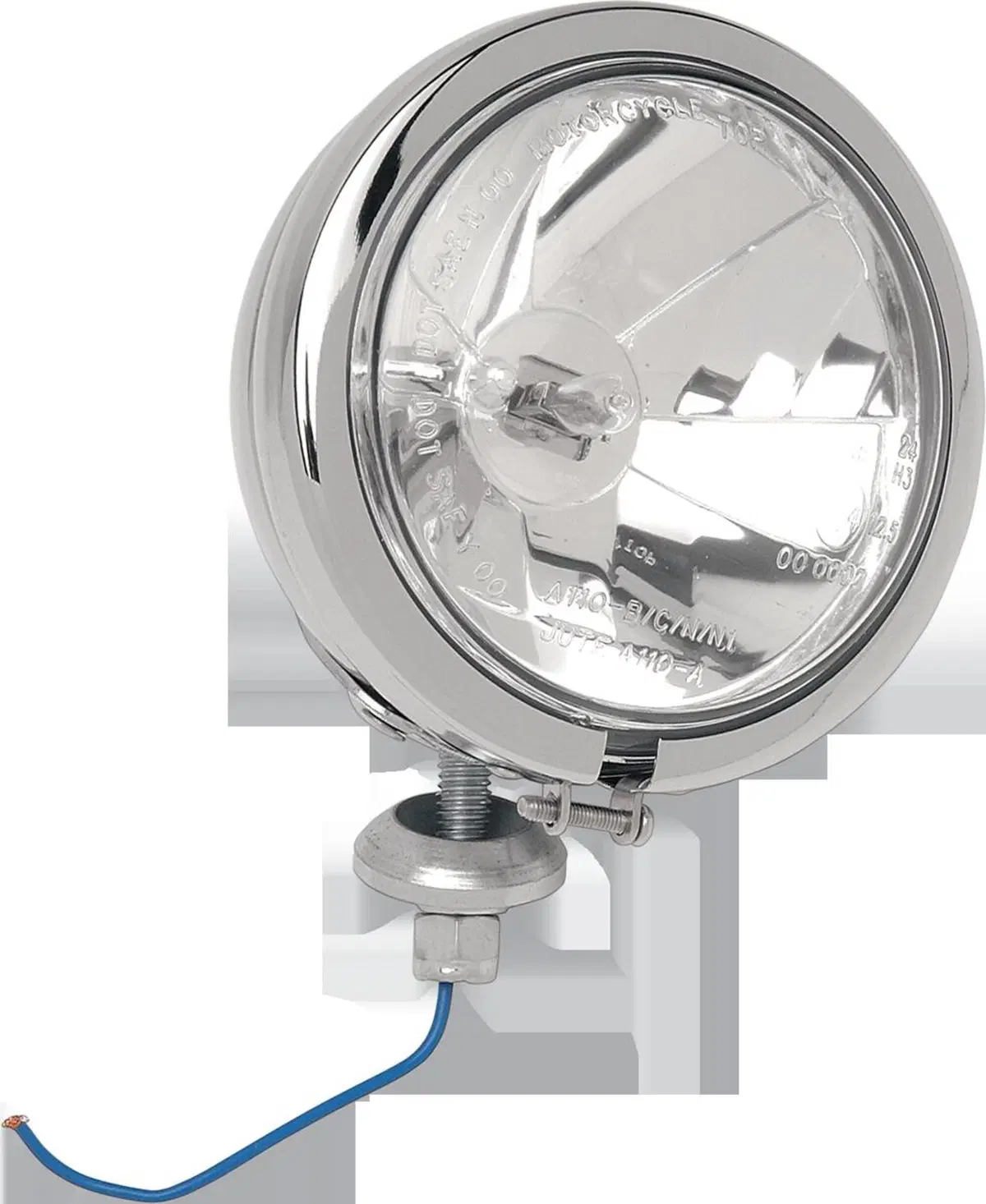 Faro 4 1/2'' abbagliante vetro liscio e superficie Drag Specialties