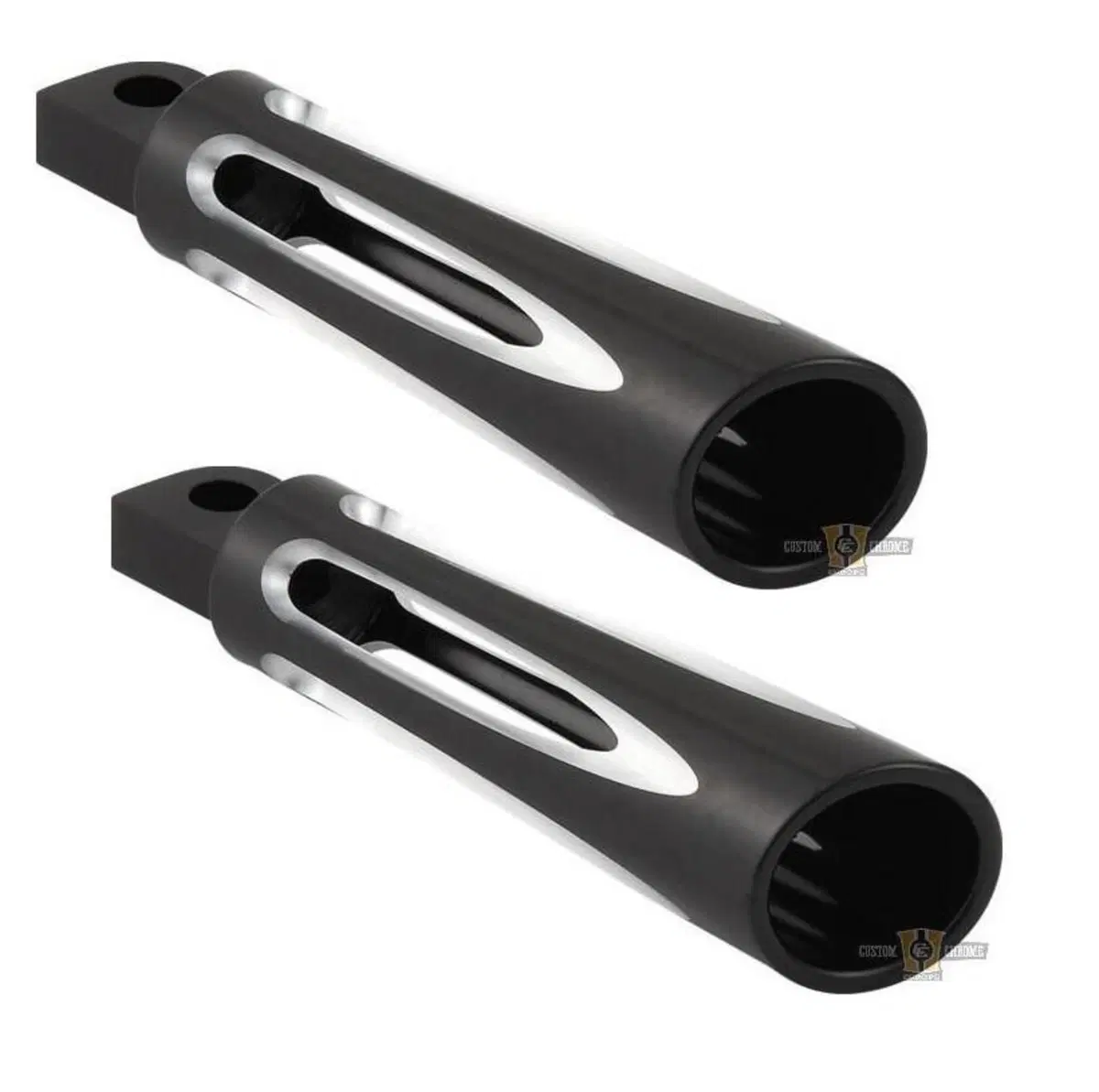 Pedaline Ness Deep Cut nere per Sportster Arlen Ness